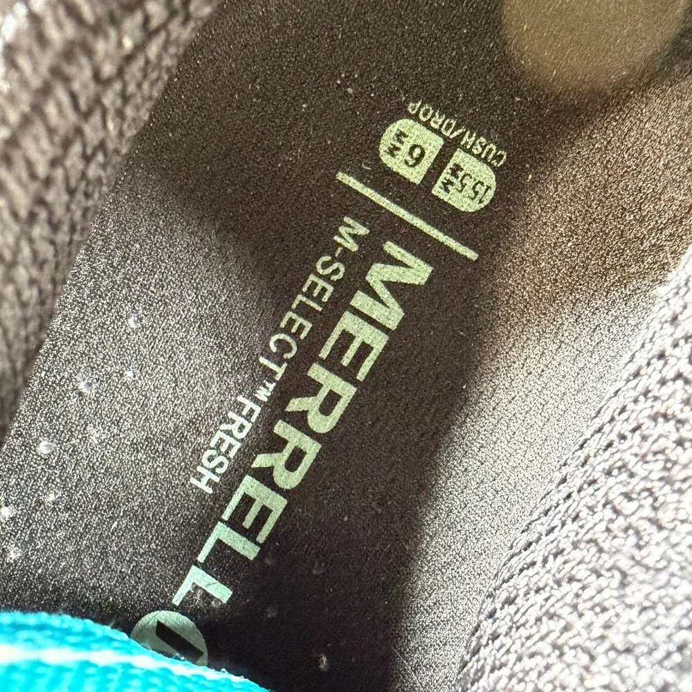 Merrell J04450 Womens All Out‎ Peak Black Algiers Blue Trail Athletic Size 6